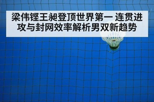 梁伟铿王昶登顶世界第一 连贯进攻与封网效率解析男双新趋势 - j9 game